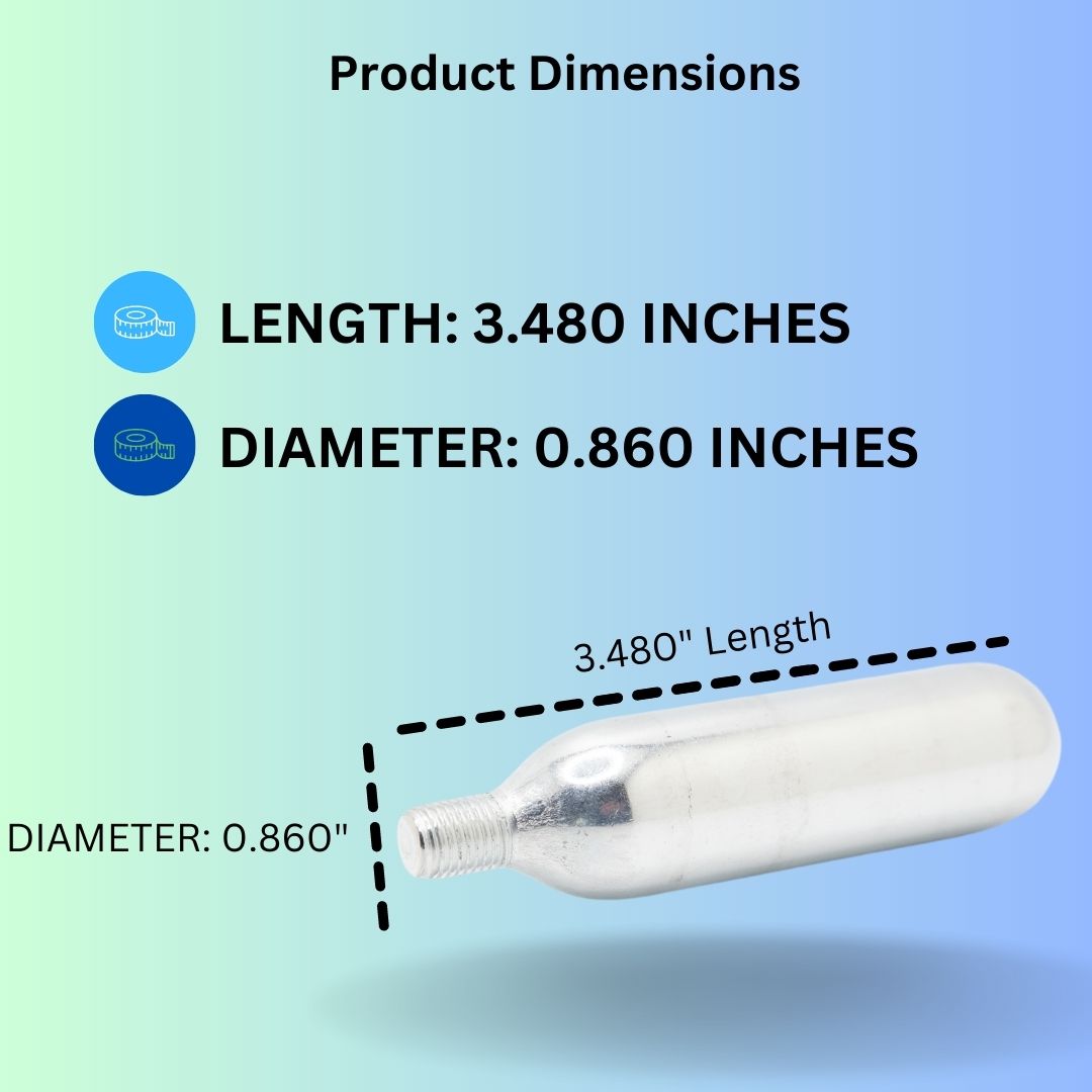 Nitrogen Cartridge Dimensions